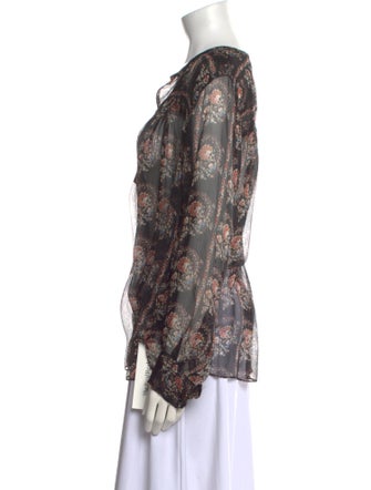 Étoile Isabel Marant Silk Floral Print Blouse
