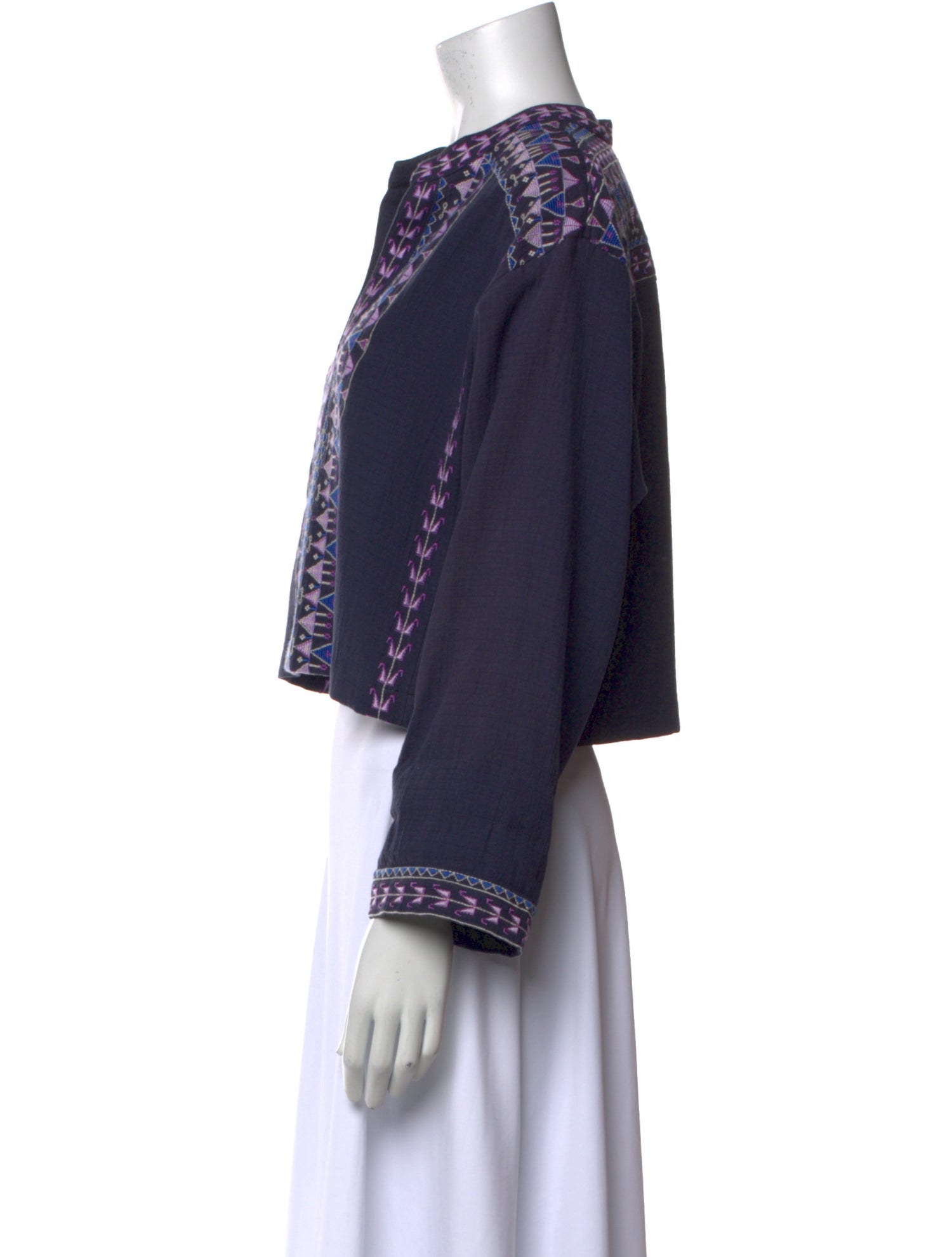 Étoile Isabel Marant Printed V-Neck Crop Top