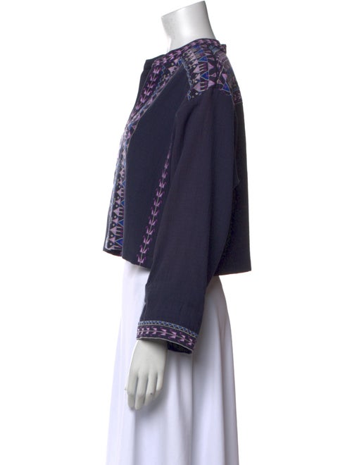 Étoile Isabel Marant Printed V-Neck Crop Top