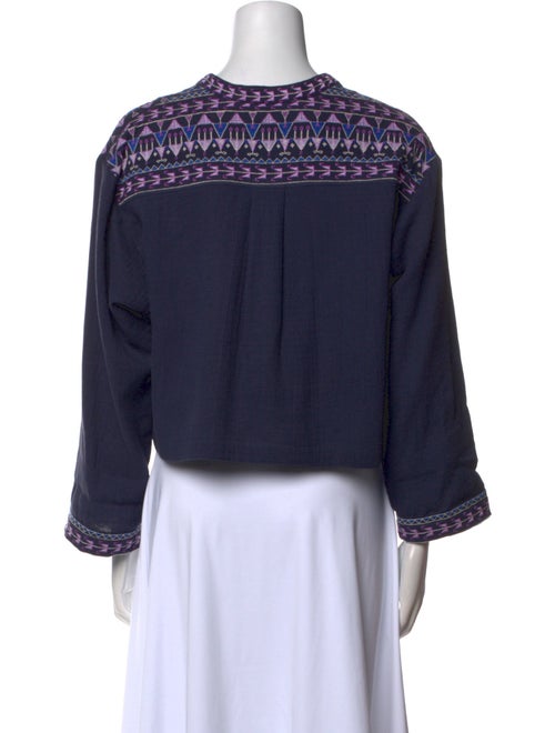 Étoile Isabel Marant Printed V-Neck Crop Top