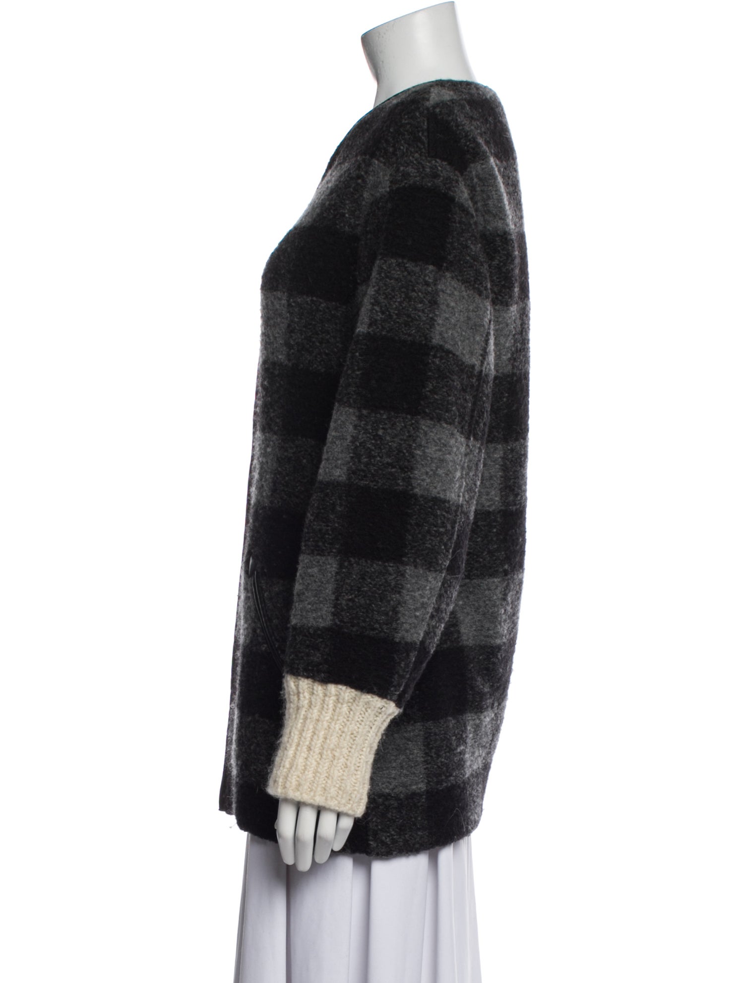 Étoile Isabel Marant Wool Plaid Print Jacket