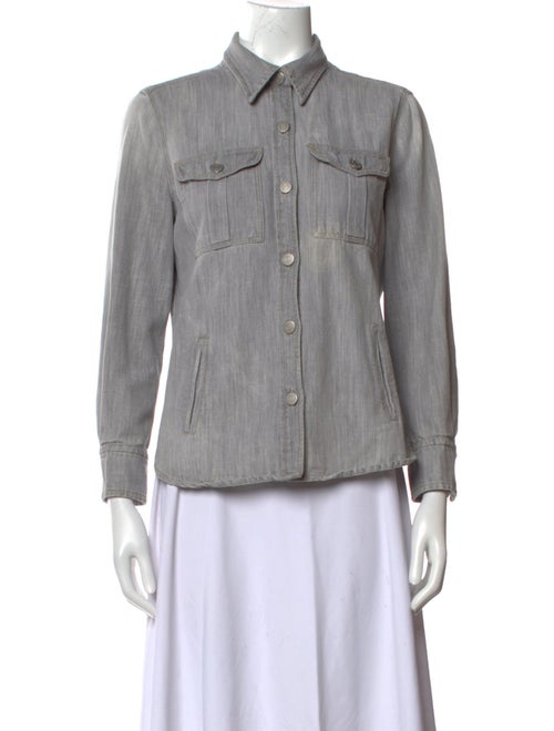 Étoile Isabel Marant Three-Quarter Sleeve Button-Up Top