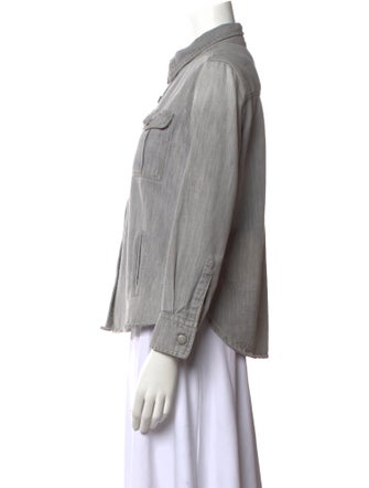 Étoile Isabel Marant Three-Quarter Sleeve Button-Up Top