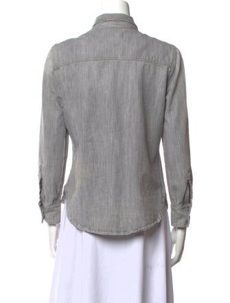 Étoile Isabel Marant Three-Quarter Sleeve Button-Up Top