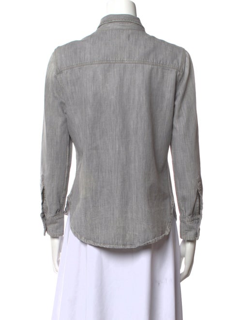 Étoile Isabel Marant Three-Quarter Sleeve Button-Up Top