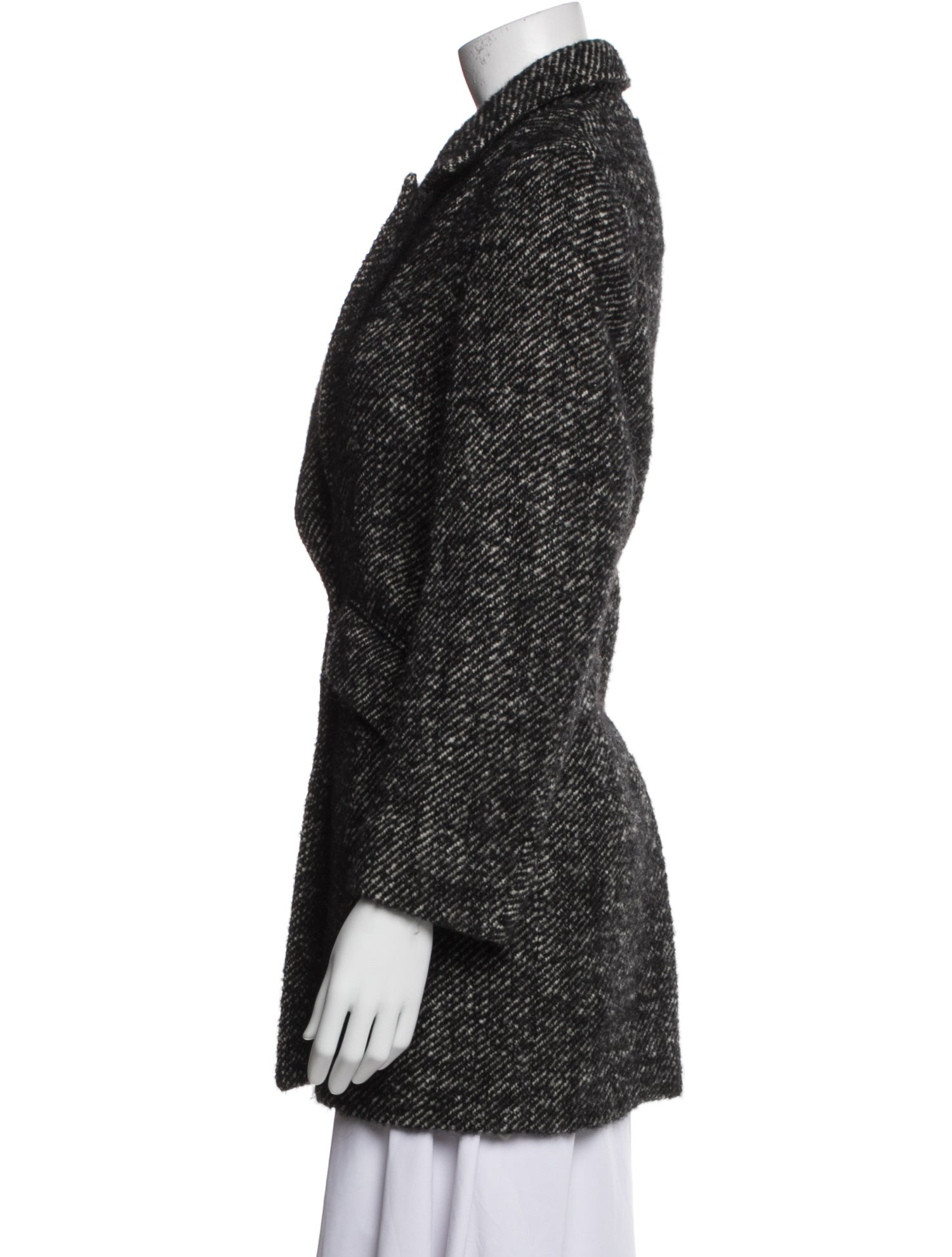 Étoile Isabel Marant Wool Tweed Pattern Peacoat