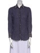Étoile Isabel Marant Polka Dot Print Long Sleeve Button-Up Top