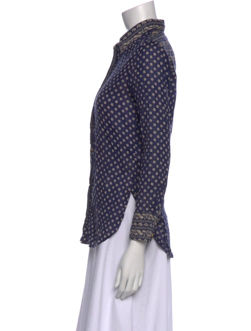 Étoile Isabel Marant Polka Dot Print Long Sleeve Button-Up Top