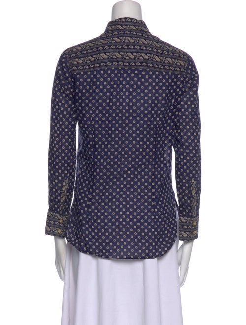 Étoile Isabel Marant Polka Dot Print Long Sleeve Button-Up Top