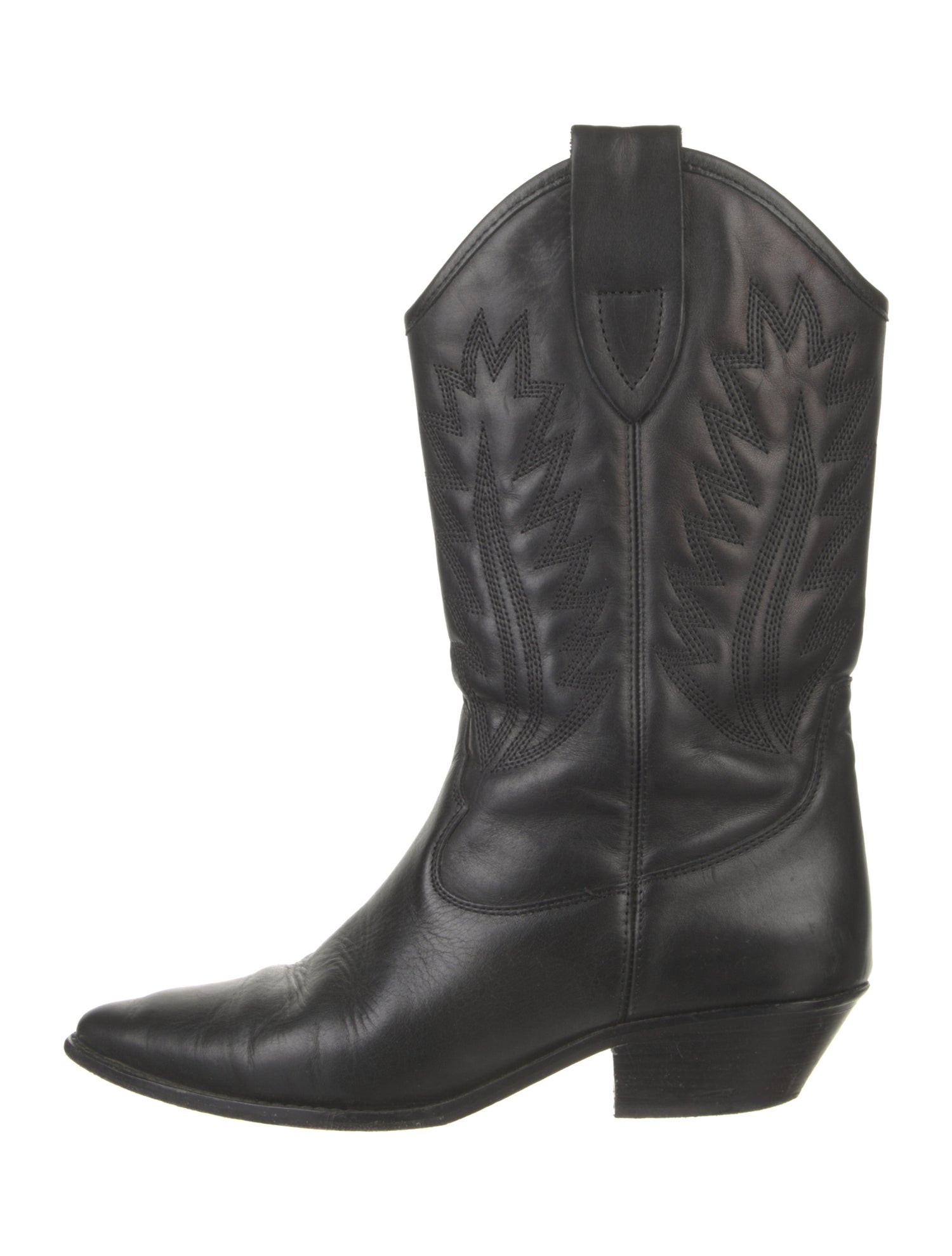 Étoile Isabel Marant Leather Patterned Western Boots