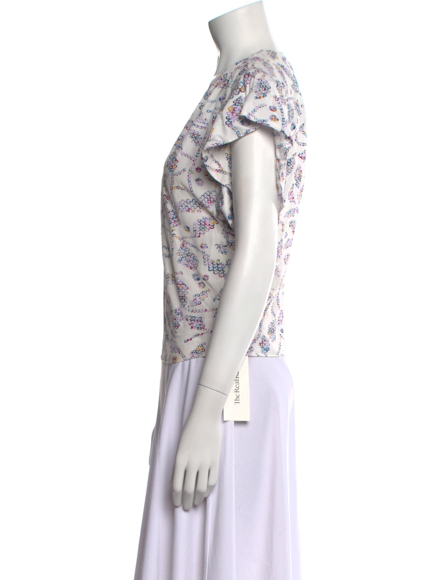 Étoile Isabel Marant Printed V-Neck Blouse