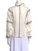 Étoile Isabel Marant Linen Printed Button-Up Top