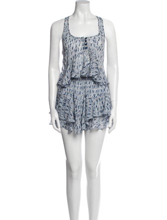 Étoile Isabel Marant Silk Tie-Dye Print Skirt Set