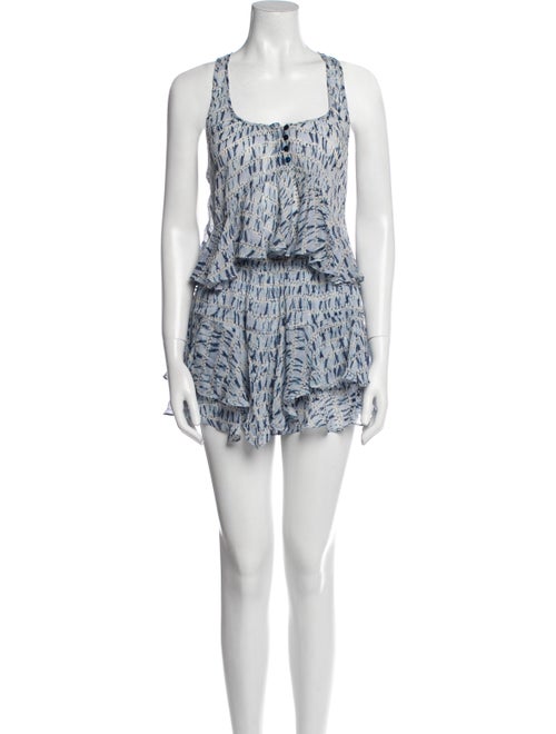 Étoile Isabel Marant Silk Tie-Dye Print Skirt Set