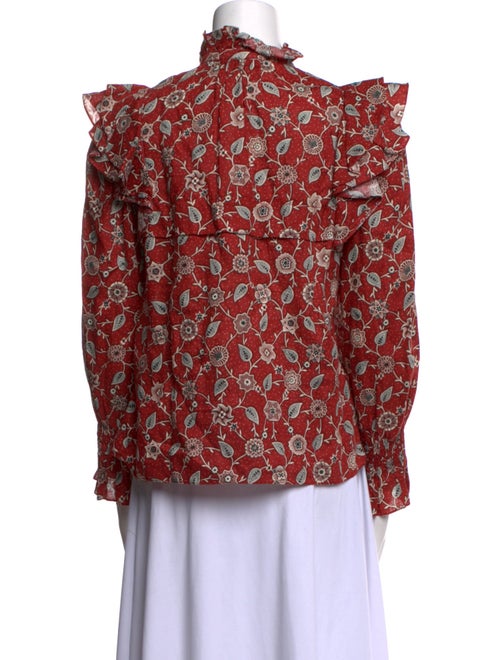 Étoile Isabel Marant Linen Floral Print Blouse