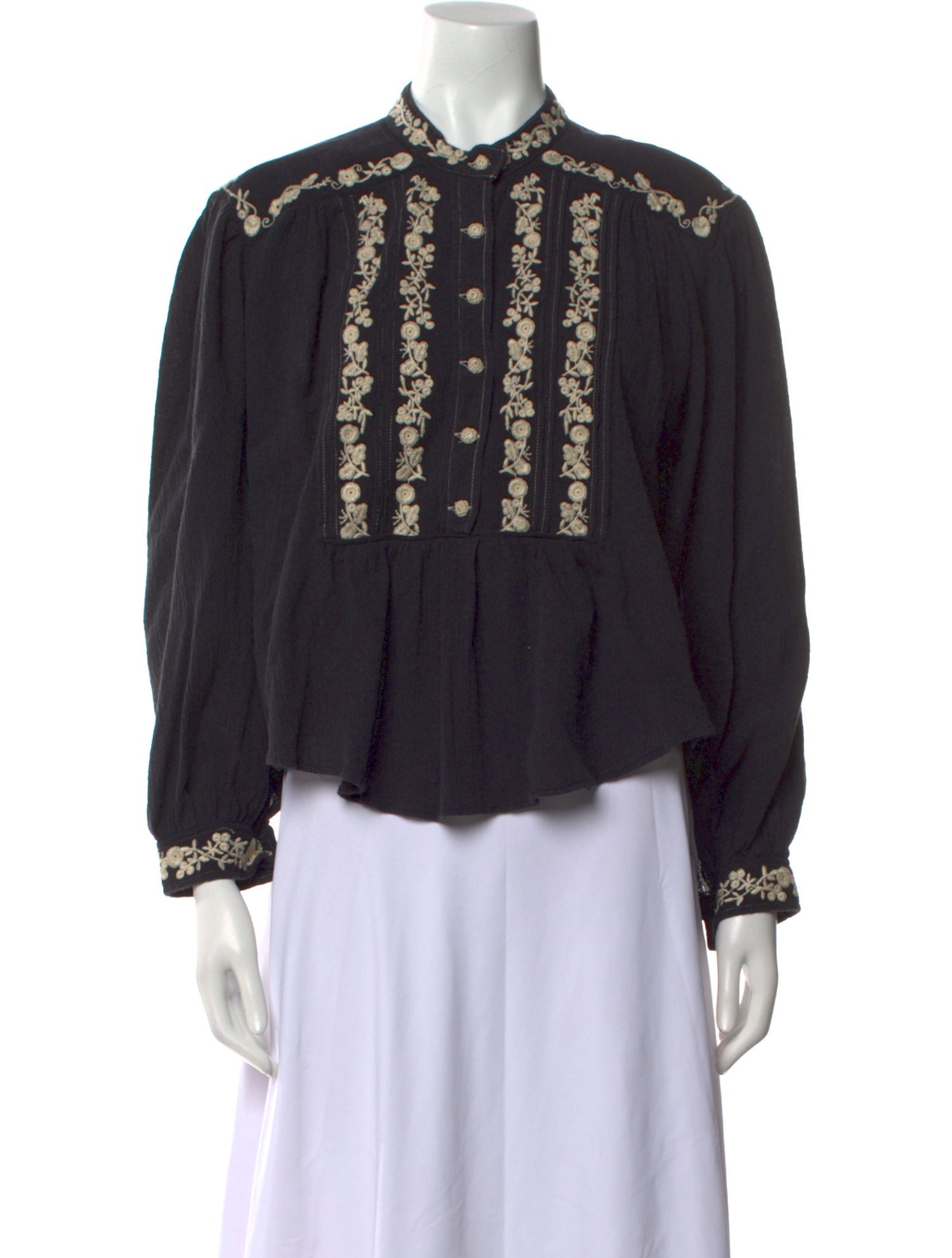 Étoile Isabel Marant Printed Mock Neck Blouse