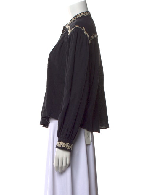 Étoile Isabel Marant Printed Mock Neck Blouse