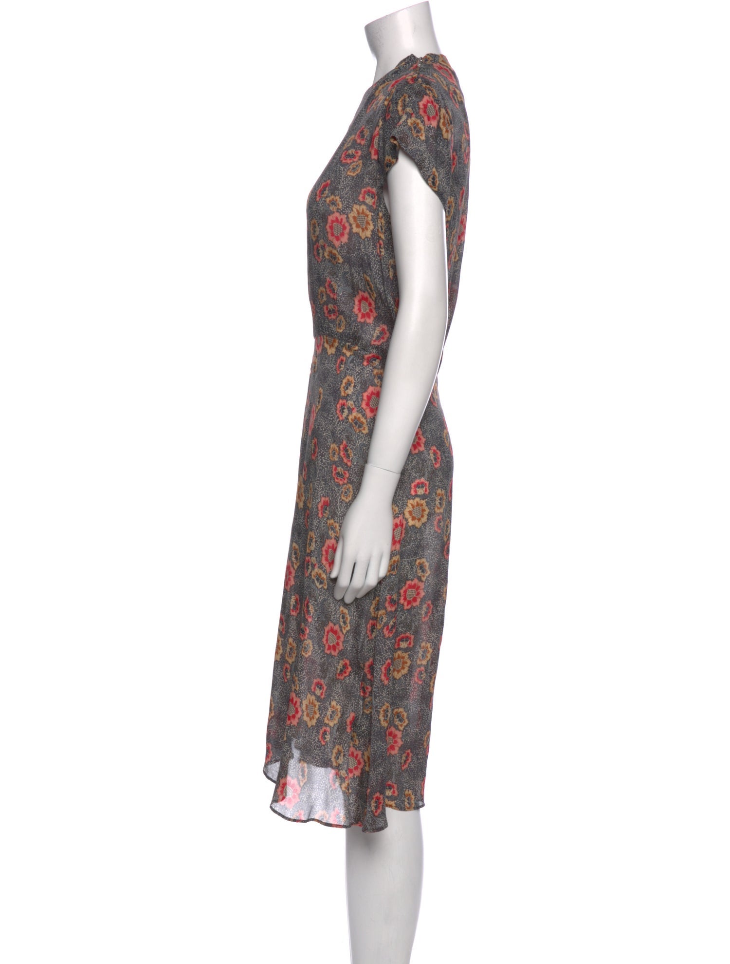Étoile Isabel Marant Floral Print Midi Length Dress