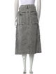 Étoile Isabel Marant Distressed Accents Midi Length Skirt