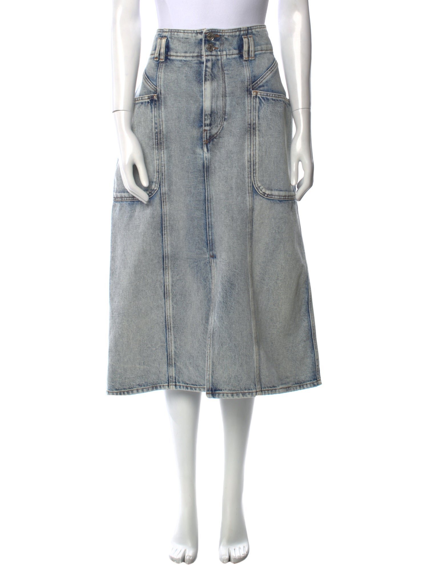 Étoile Isabel Marant Distressed Accents Midi Length Skirt w/ Tags