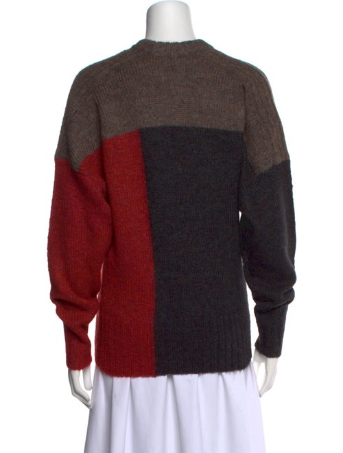 Étoile Isabel Marant Colorblock Pattern Mock Neck Sweater