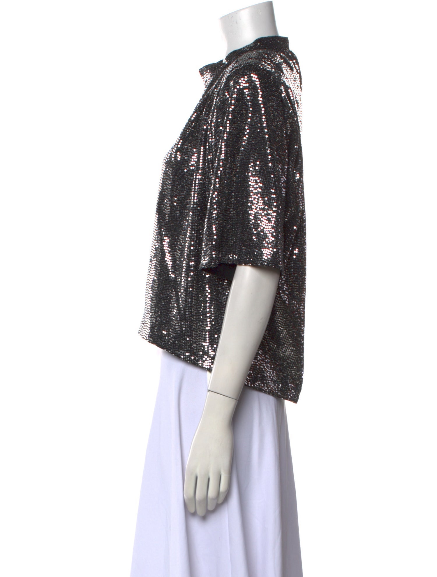 Étoile Isabel Marant Nylon Mock Neck Crop Top