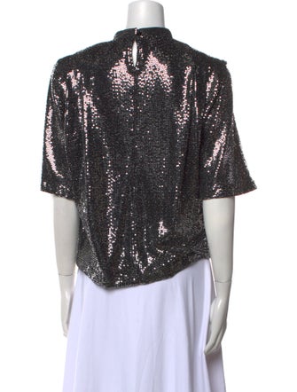 Étoile Isabel Marant Nylon Mock Neck Crop Top