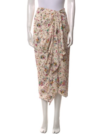 Étoile Isabel Marant Floral Print Midi Length Skirt