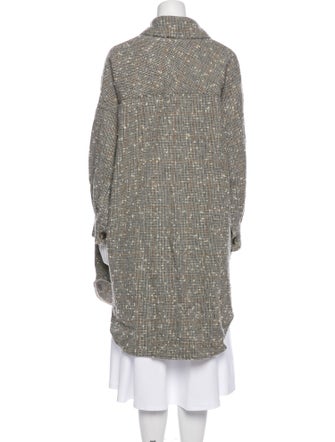 Étoile Isabel Marant Silk Tweed Pattern Coat
