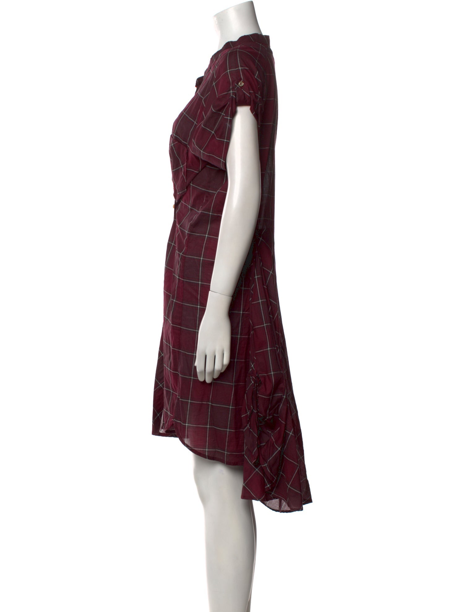 Étoile Isabel Marant Plaid Print Midi Length Dress