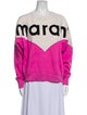 Étoile Isabel Marant Graphic Print Scoop Neck Sweater