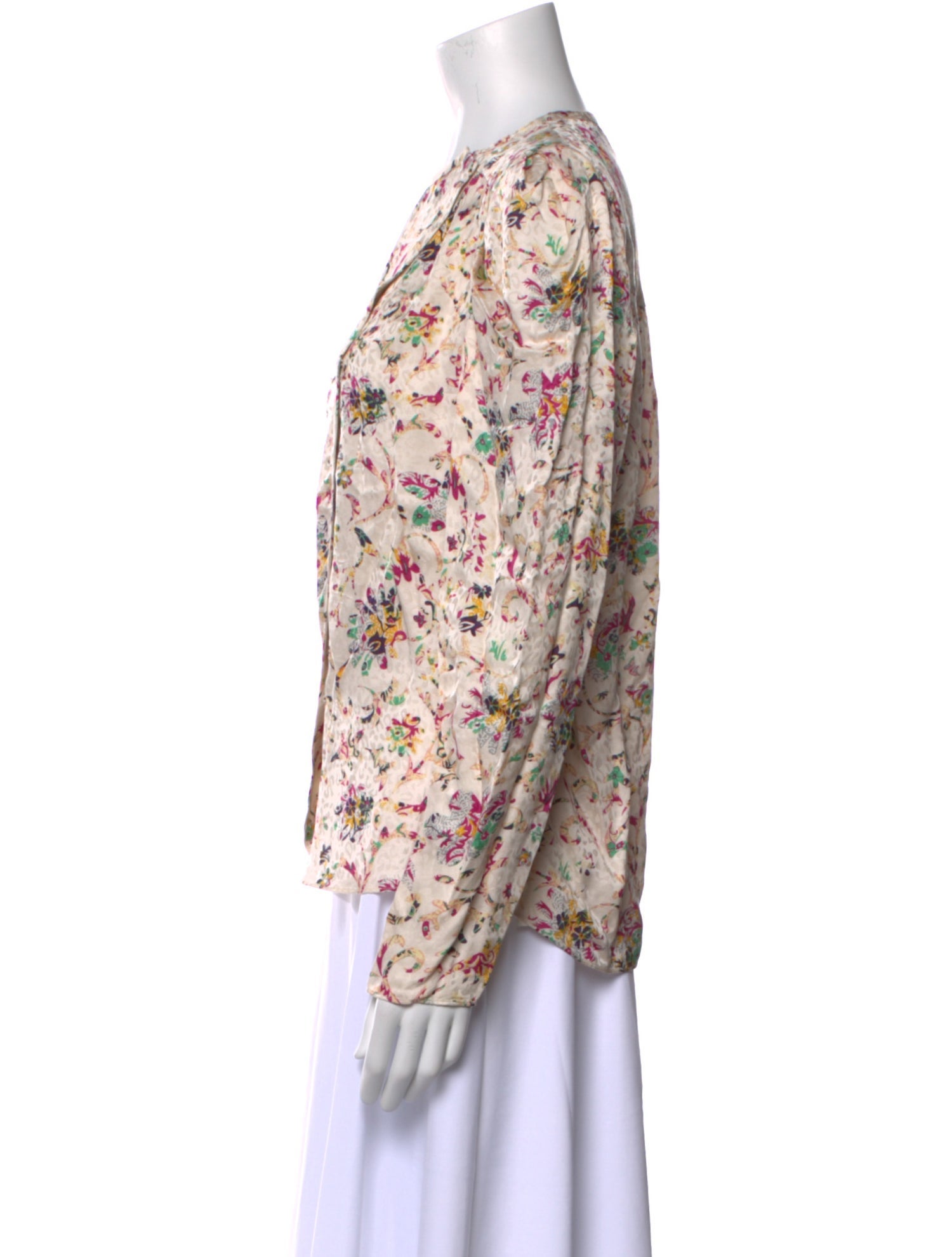 Étoile Isabel Marant Floral Print Crew Neck Blouse
