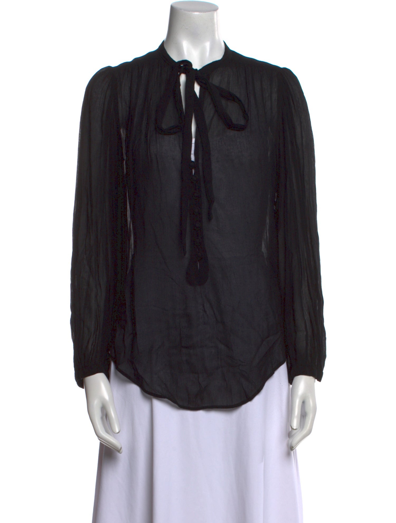 Étoile Isabel Marant Mock Neck Long Sleeve Blouse