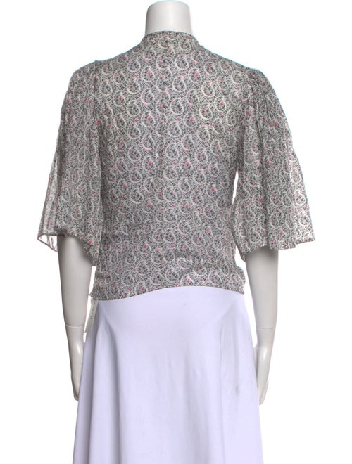 Étoile Isabel Marant Floral Print V-Neck Crop Top