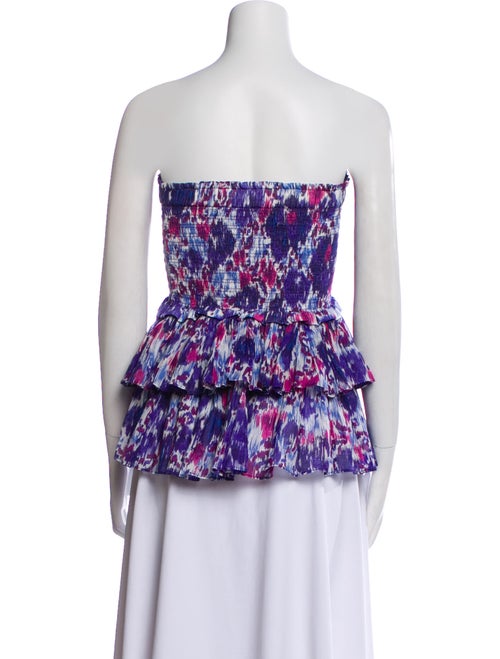 Étoile Isabel Marant Tie-Dye Print Strapless Top