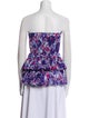Étoile Isabel Marant Tie-Dye Print Strapless Top