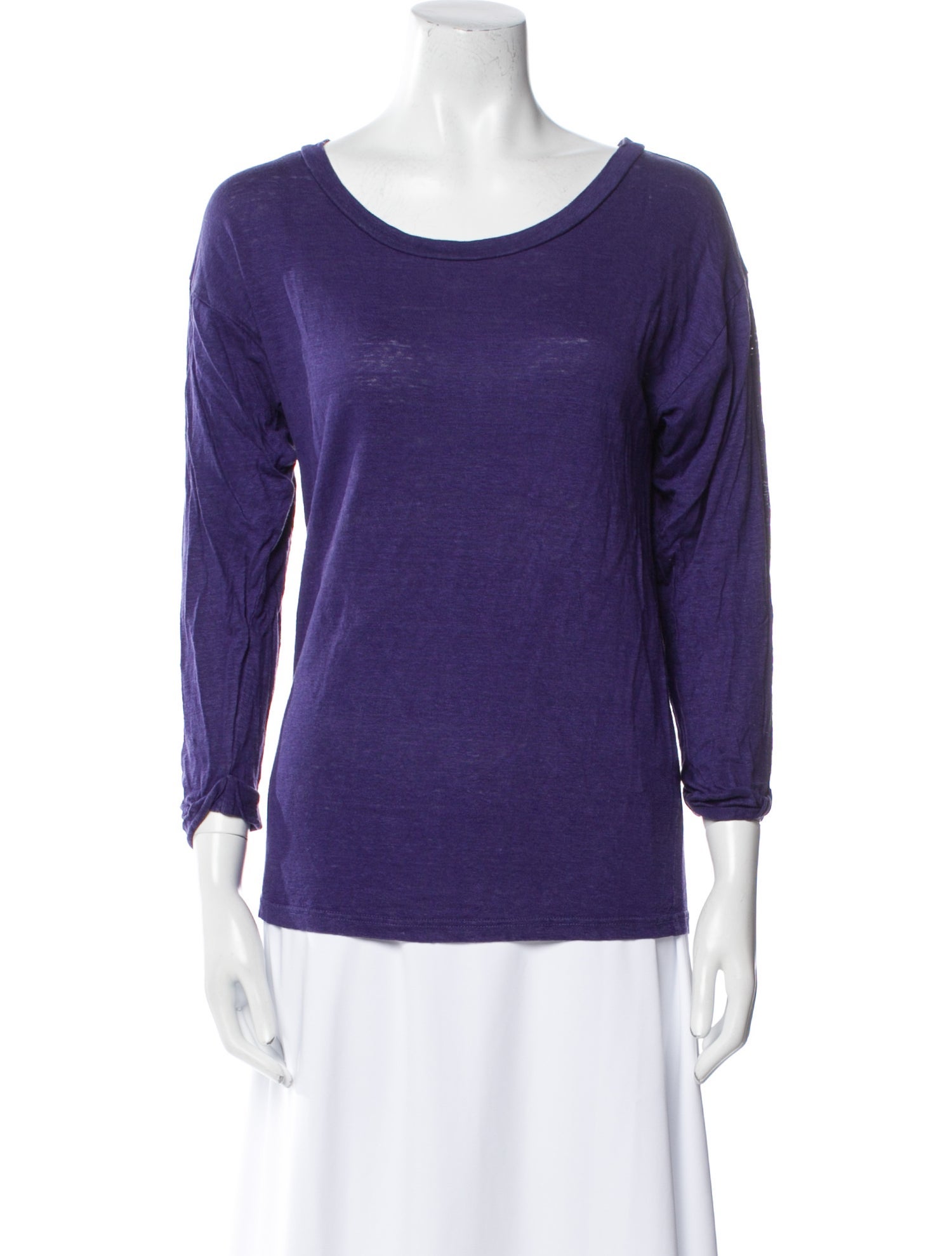 Étoile Isabel Marant Linen Scoop Neck Top