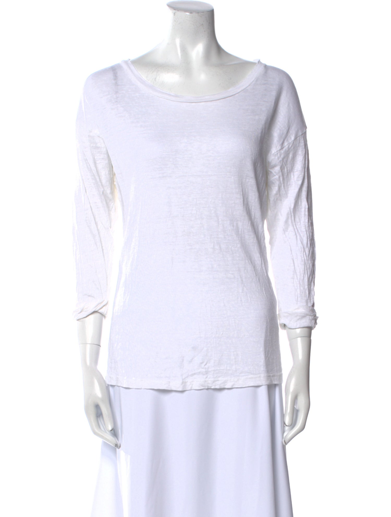 Étoile Isabel Marant Linen Bateau Neckline T-Shirt