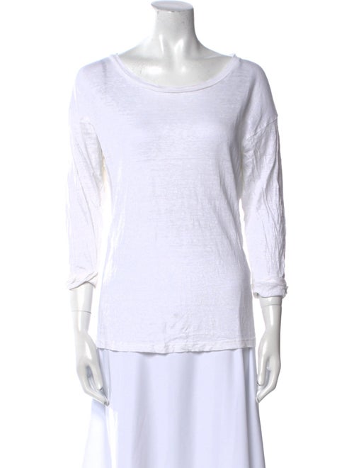 Étoile Isabel Marant Linen Bateau Neckline T-Shirt