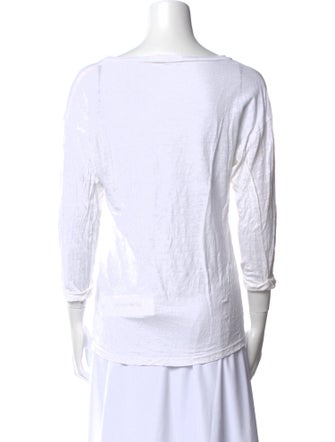 Étoile Isabel Marant Linen Bateau Neckline T-Shirt