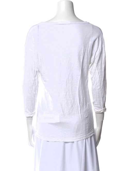 Étoile Isabel Marant Linen Bateau Neckline T-Shirt