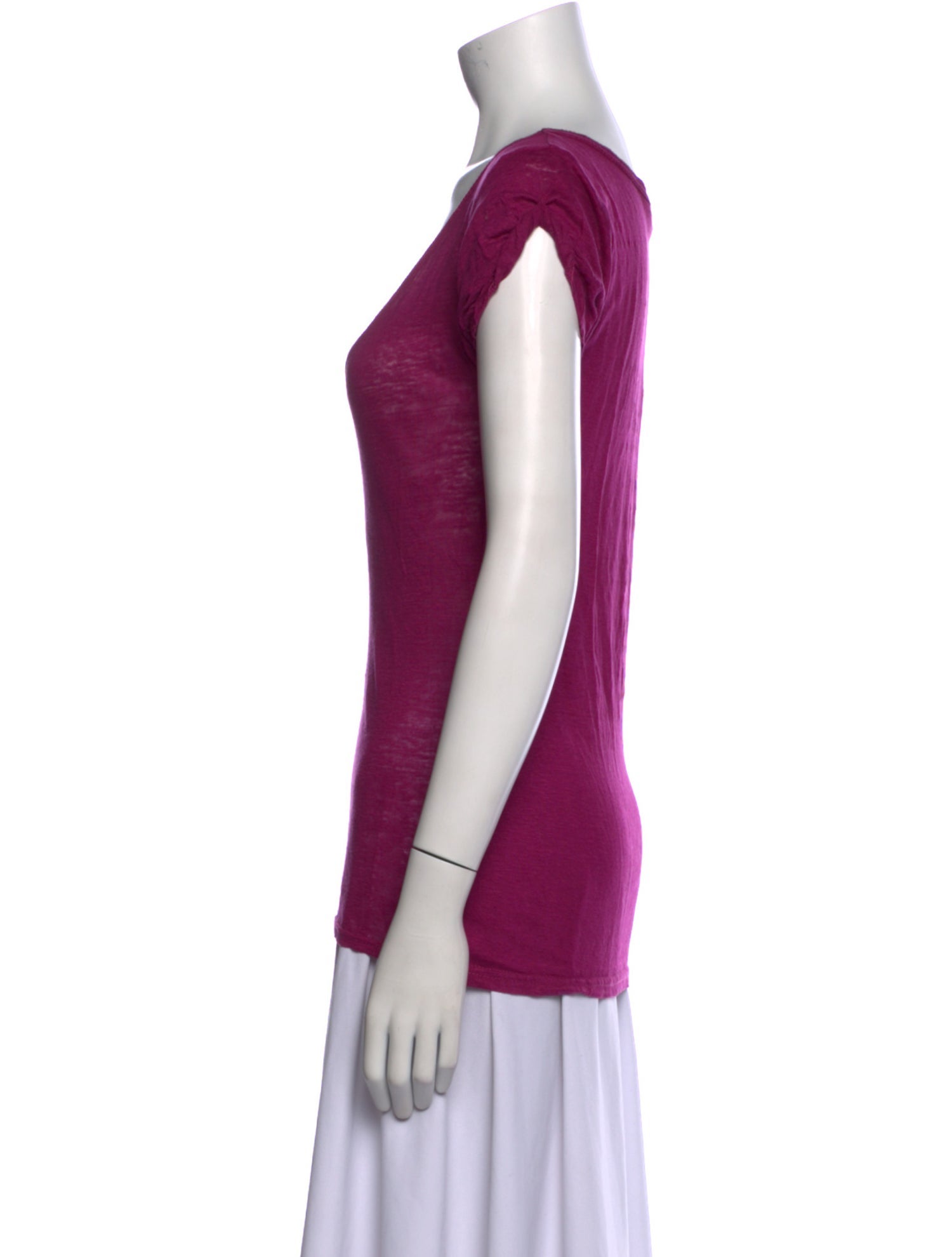 Étoile Isabel Marant Linen Scoop Neck T-Shirt