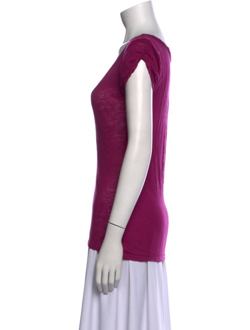 Étoile Isabel Marant Linen Scoop Neck T-Shirt