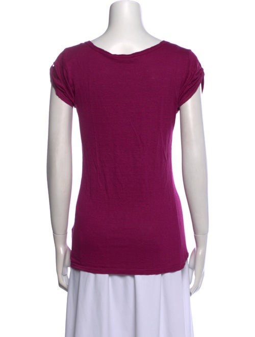 Étoile Isabel Marant Linen Scoop Neck T-Shirt