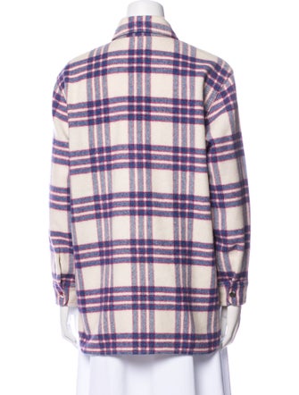 Étoile Isabel Marant Virgin Wool Plaid Print Jacket