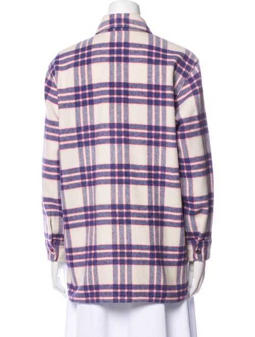 Étoile Isabel Marant Virgin Wool Plaid Print Jacket
