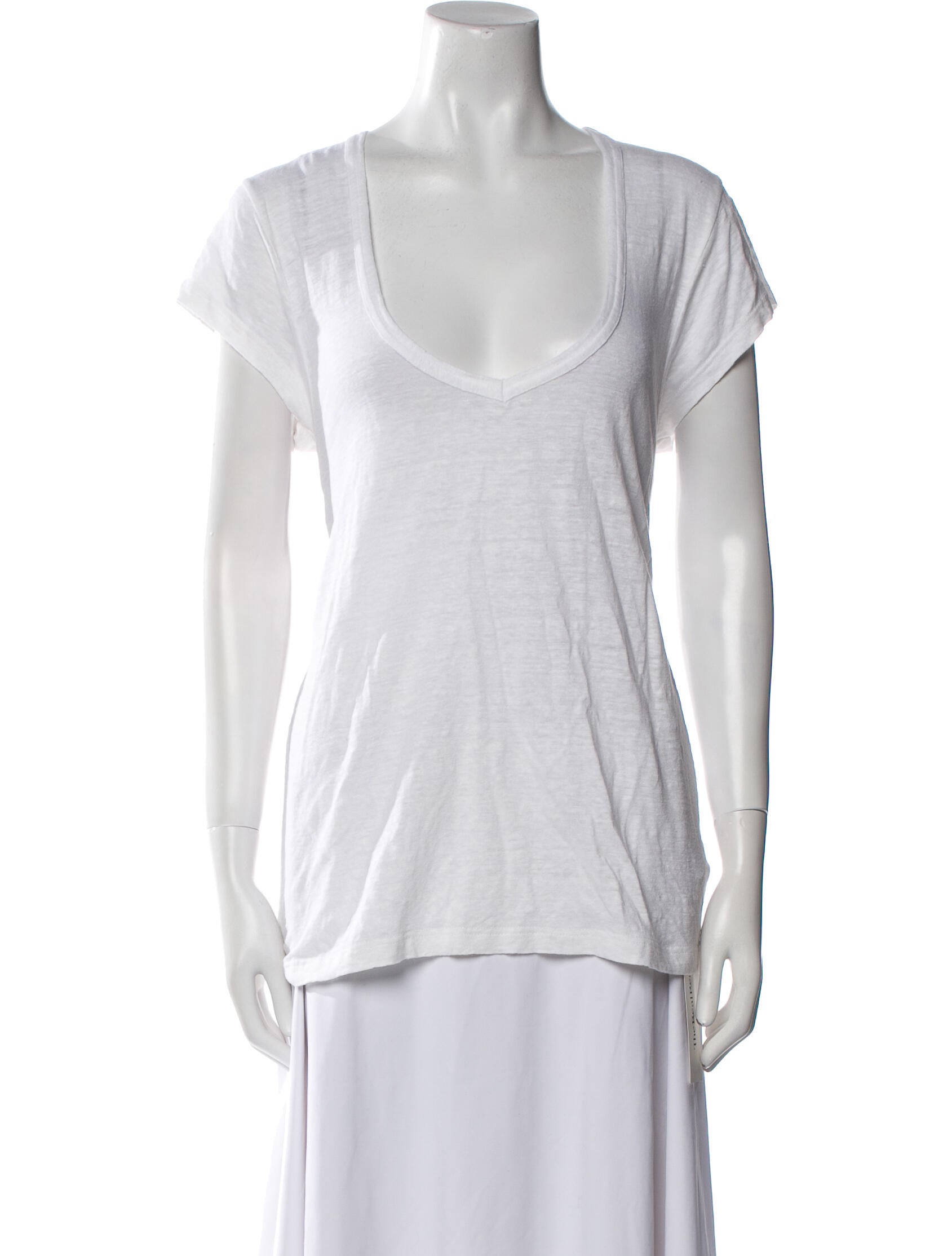 Étoile Isabel Marant Linen Scoop Neck T-Shirt