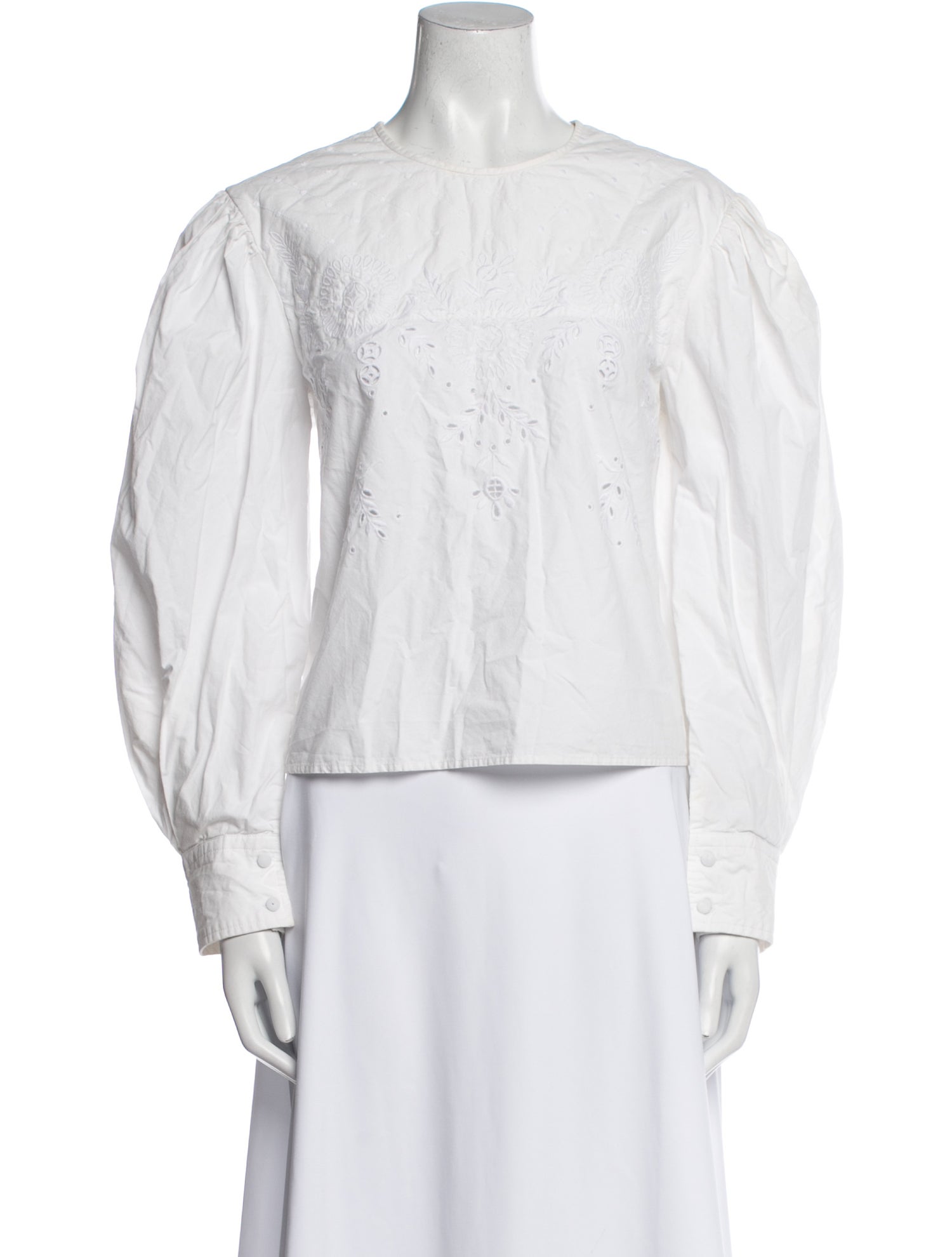 Étoile Isabel Marant Mock Neck Long Sleeve Blouse