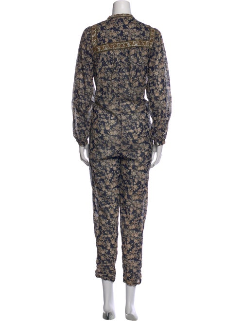 Étoile Isabel Marant Floral Print Crew Neck Jumpsuit