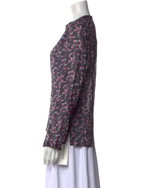 Étoile Isabel Marant Printed V-Neck Blouse